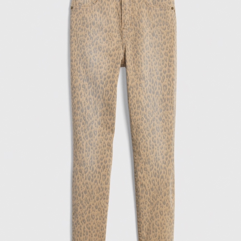 gap high rise leopard print true skinny ankle jean sz 28  NWOT - Picture 3 of 10